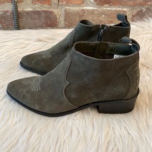 American Eagle Outfitters Olive Ankle Boots